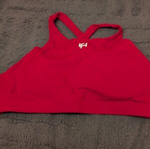 Red First Health Apparel Sports Bra
